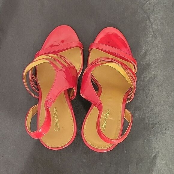 CALVIN KLEIN MARIAN SLINGBACK HIGH HEEL STILETTOS SANDAL G1 - Picture 10 of 16